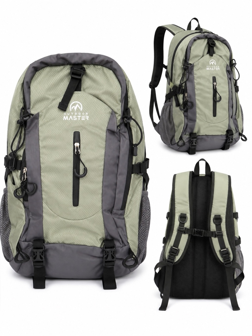 Outdoor Master Olive & Gray Daypack Backpack for Men